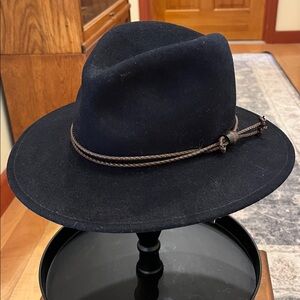 Vintage Schuman Sullivan Connecticut Crusher Hat with Brown Band